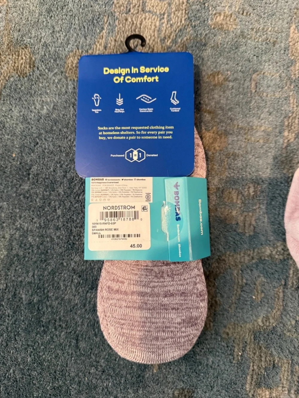 3-pack Bombas Cushioned No Shows, Women's Small